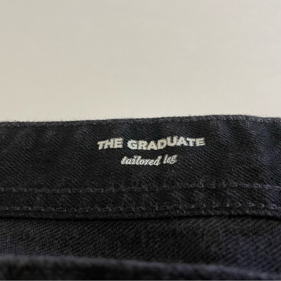 AG Adriano Goldschmied Men's The Graduate Tailored Leg Black Jeans Size 40R - Picture 8 of 12